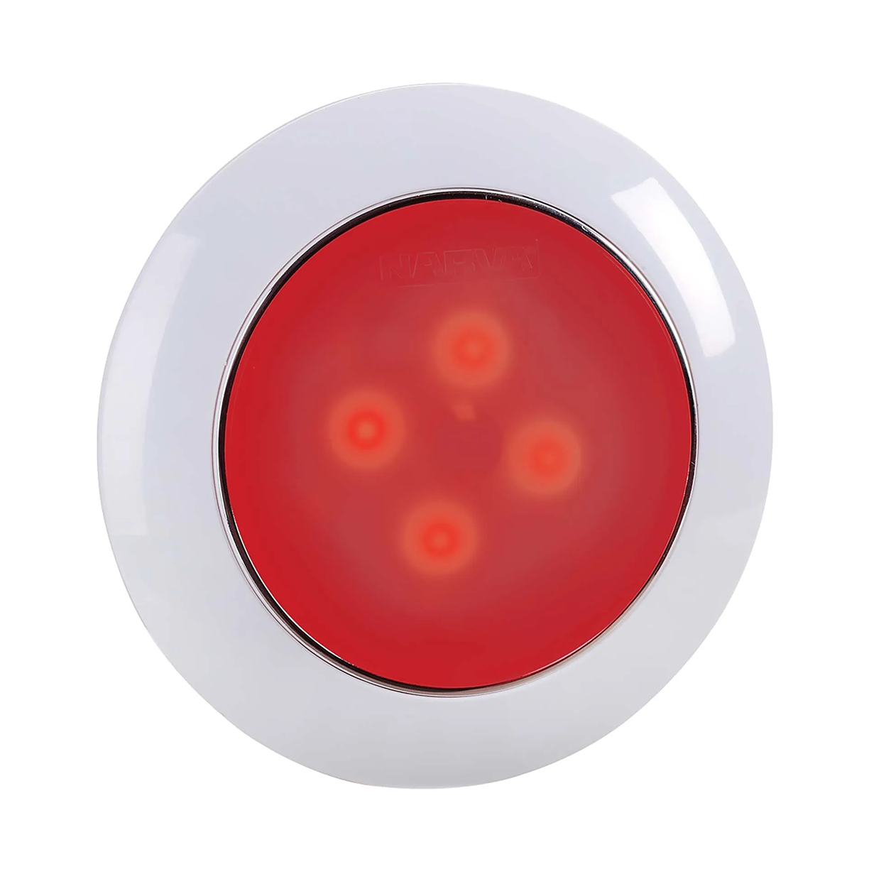 Interior Lamp, Narva, LED, Saturn Interior Light, White/Red, 12v, 75mm - Each