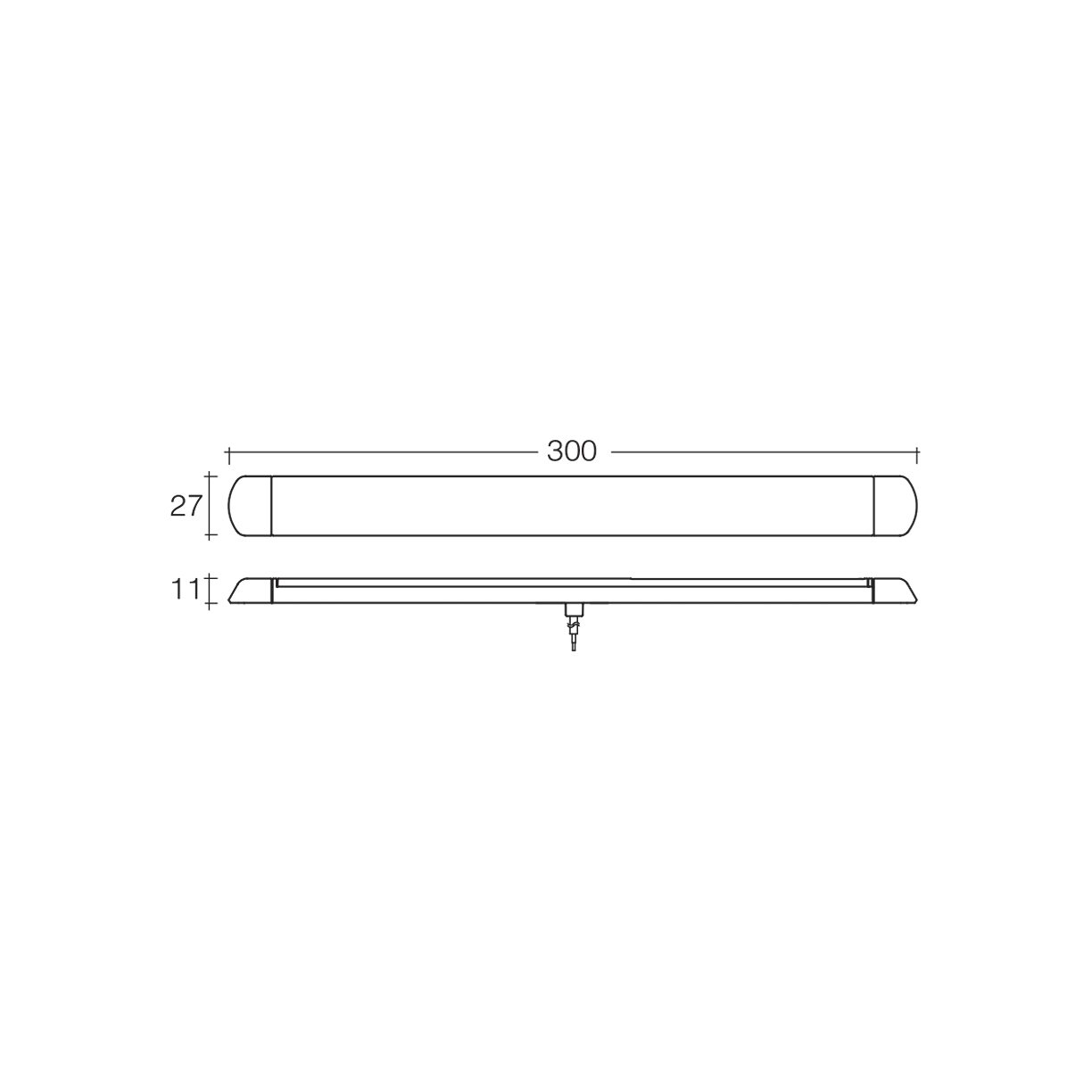 Strip Lamp, Narva, LED, Touch Switch, 12/24v, 300mm - Each