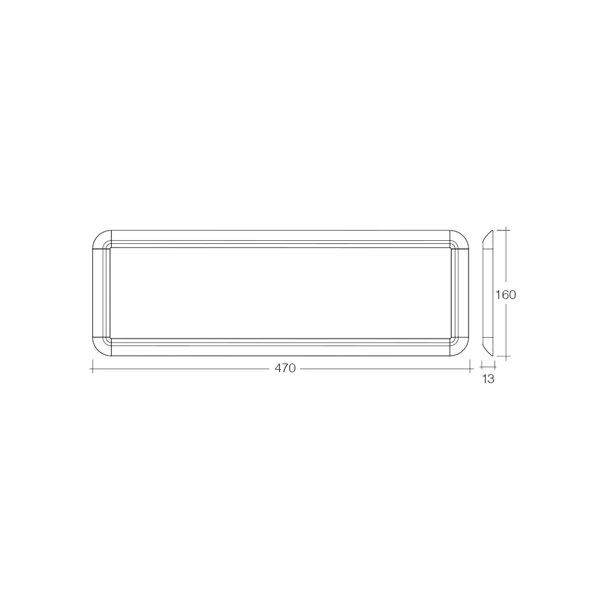 Interior Light, Narva, LED, 10-30v, 470 x 160mm - Each