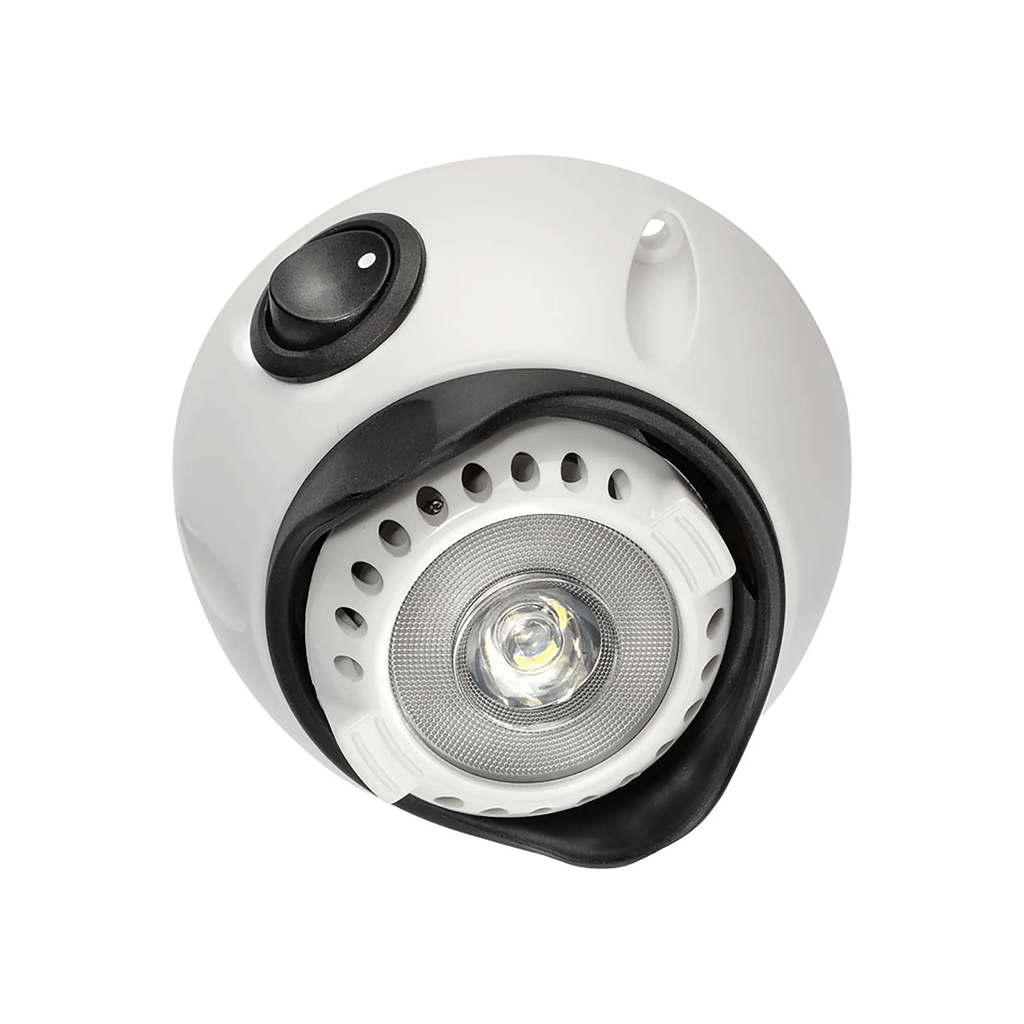 Interior Swivel Lamp, Narva, LED, Off/On Switch, White, 10-30v, 1w - Each
