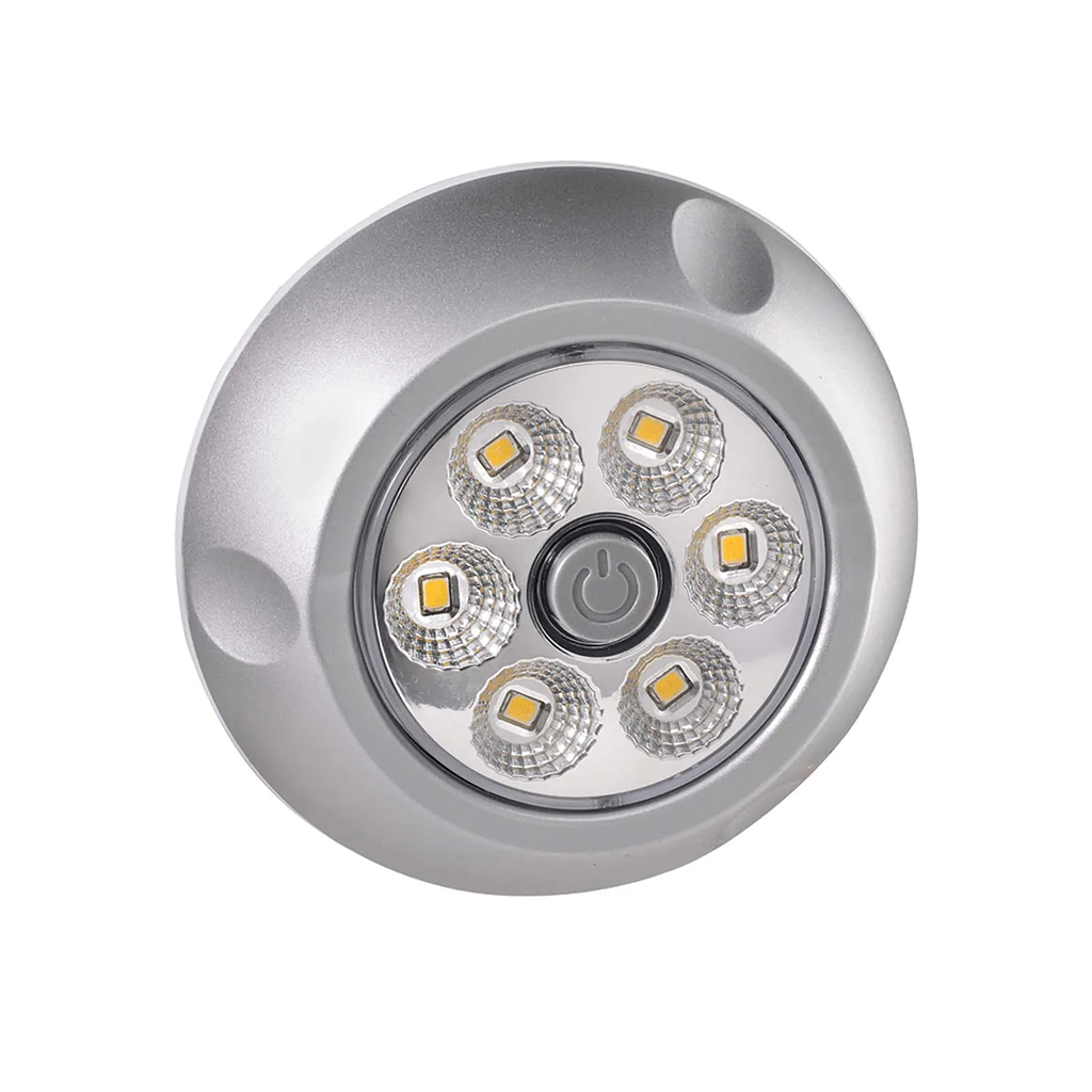 Light, Narva, Interior Lamp, Swivel Mount, On/Off Switch, 12/24v, Silver Base - Each