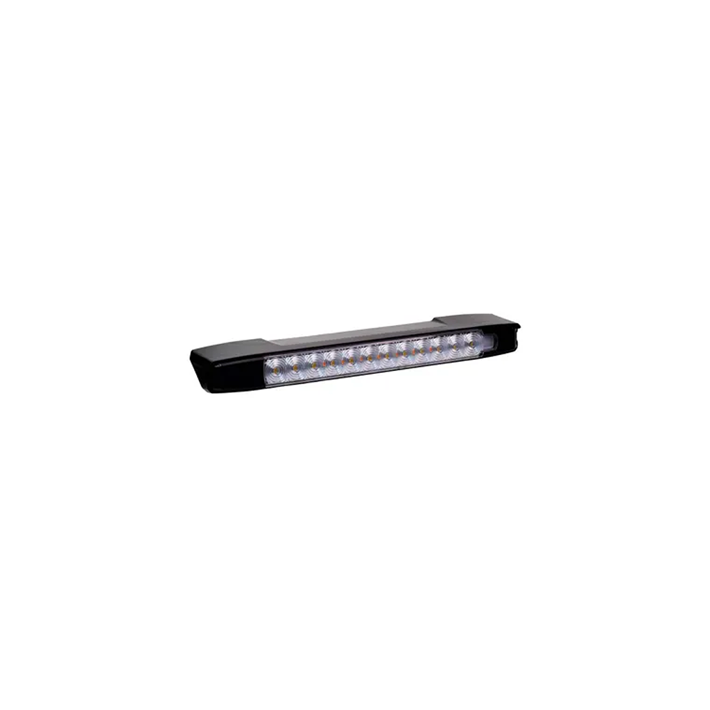 Light, Narva, Dual Colour, Awning Lamp, LED Amber/White, 12v, Black Surround - Each