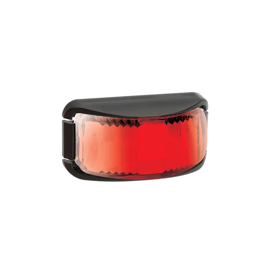 Rear End Outline Lamp, Narva, LED, Deflector Base, 2.5m Cable, 9-33v, Red, Black Base - Each