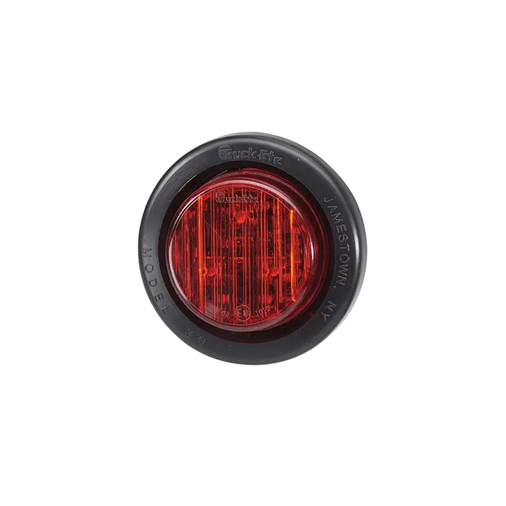 Rear End Outline Marker Lamp, Model 30, Narva, LED, Vinyl Grommet, 10-30v, Red - Each