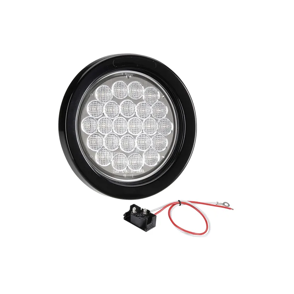 Rear Reverse Lamp, Narva, LED, Vinyl Grommet, 9-33v, White - Each