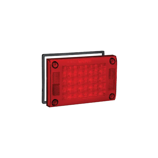 Rear Stop/Tail Lamp, Narva, LED, 0.5m Cable, Gasket, Security Plugs, 9-33v, Red - Each