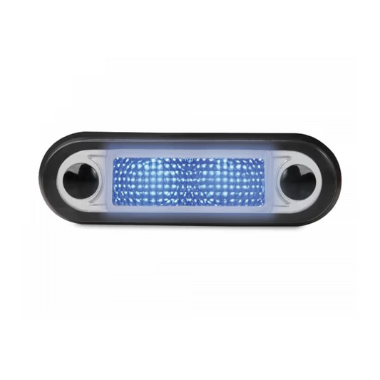 Interior Lamp, Hella, LED Courtesy Lamp Narrow Rim, 9-33v, 0.5w, Blue - Each