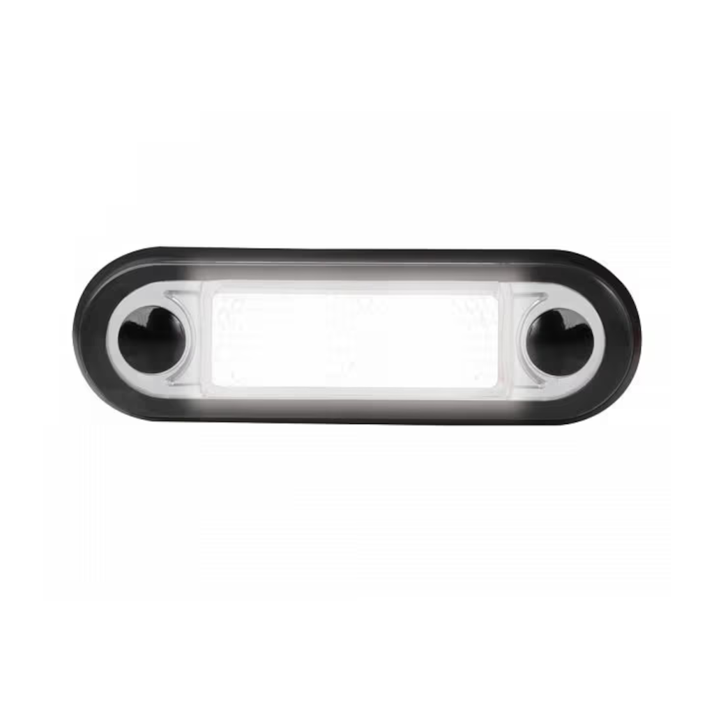 Interior Lamp, Hella, LED Courtesy Lamp Narrow Rim, 9-33v, 0.5w, White - Each