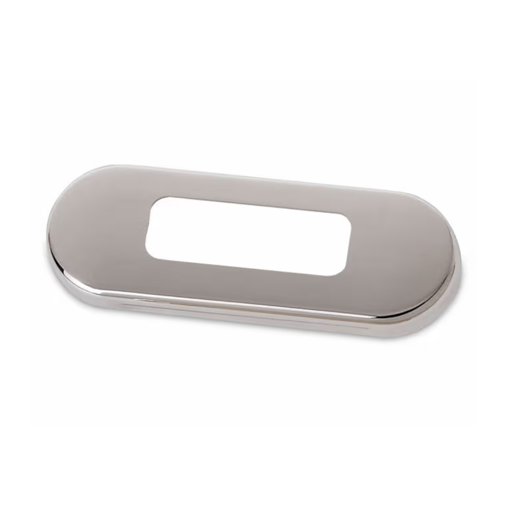 Lamp Rim, Hella, Suits Wide Rimmed LED Courtesy Lamps, Stainless Steel - Each
