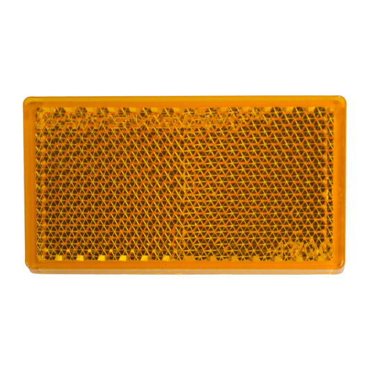 Reflector, Whitevision, WR106 Series, 59 x 31 x 7.5mm, Amber - Each