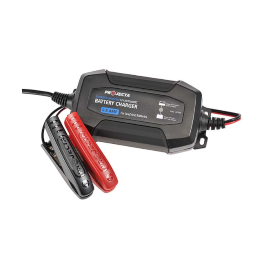 Battery Charger, Projecta, Automatic, "Charge N' Maintain", 0.8a, 12v - Each