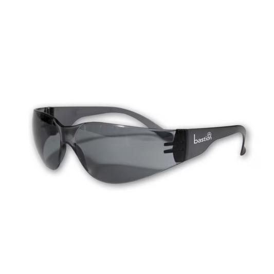 Safety Glasses, Anti-Scratch, Anti-Fog, UV Safe, Smoke - Each