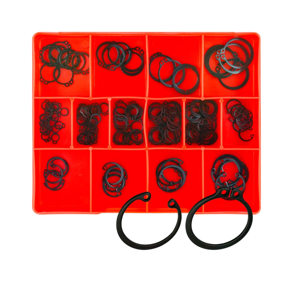 Circlip Assortment Kit, Champion, Imperial, Internal & External, 14 Sizes (1/4 to 1") - 155 Piece