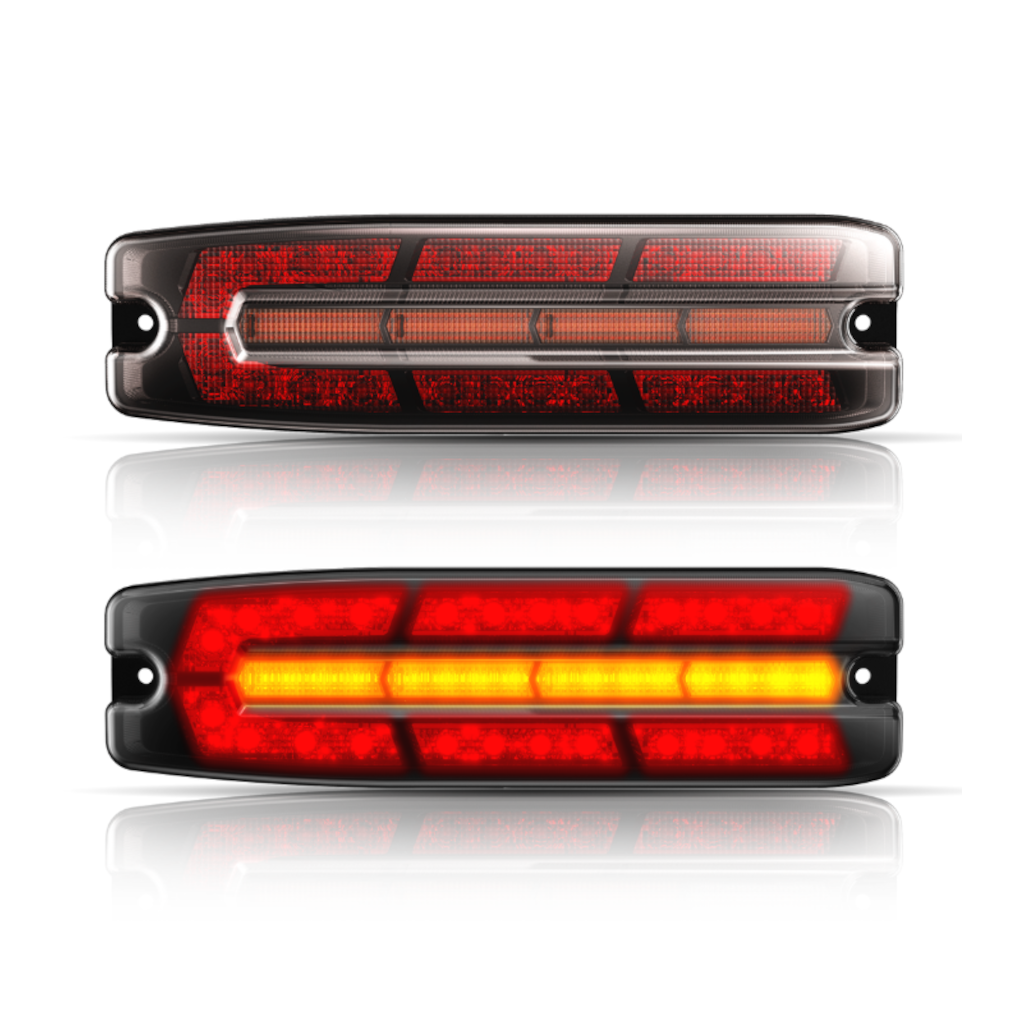 Combination Lamp (Light) Kit, Whitevision,, S/T/I, Slimline LED, Low Profile, IP67, Multi Volt, 9-33v, 210 x 50 x 30.5mm - 2 Pack