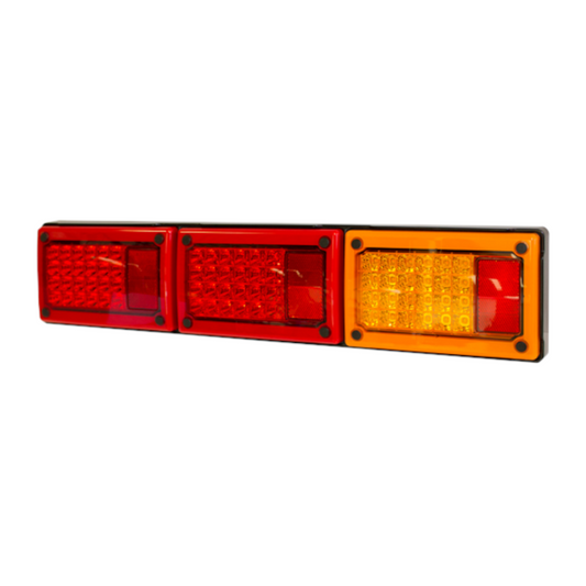 Combination Lamp, Whitevision, LED Jumbo Stop/Tail/Indicator, 9-33v, Red/Amber - Each