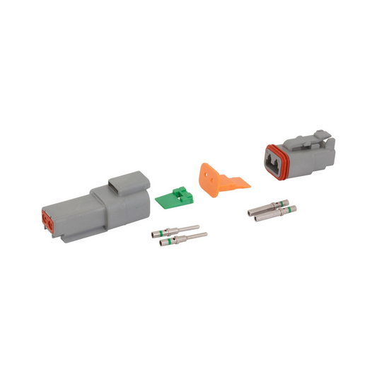 Connector Kit, Deutsch, 2 Position, 8 Pieces (DT04-2P, DT06-2S, Wedges & Terminals) - Each