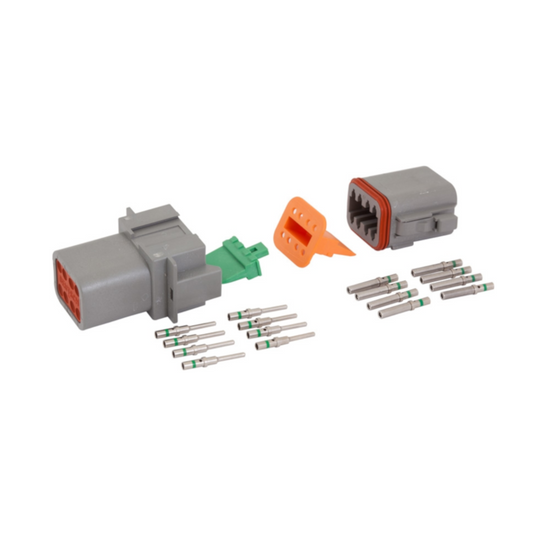 Connector Kit, Deutsch, 8 Position, 20 Pieces (DT04-08P, DT06-08S, Wedges & Terminals) - Each