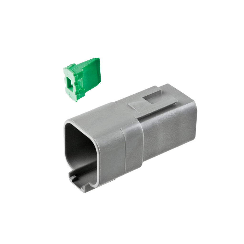 Connector, Deutsch, Receptacle In Line, 6 Position, 20-14 AWG, with W6P Wedge - Each