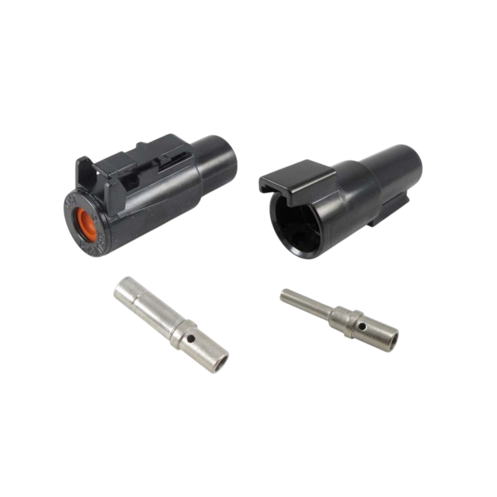 Connector Kit, Deutsch, In Line, 2 Connectors with Terminals, 12 AWG, 4 Pieces, 25a, 1 Pole - Each