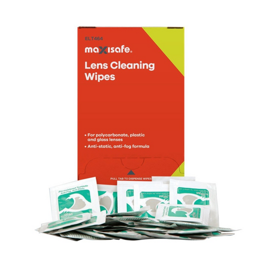 Lens Cleaning Wipes, Anti-Fog, Non-Scratch Microfibre, 125 x 200mm - 100 Pack