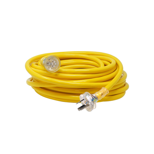 Extension Cord, Yellow, Heavy Duty, 10a, 10m - Each