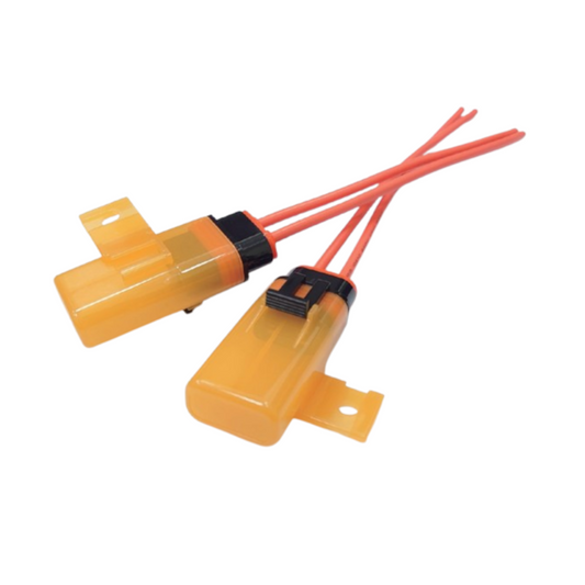 Fuse Holder, Blade, Waterproof, Extended Cap, Orange, 30a - Each