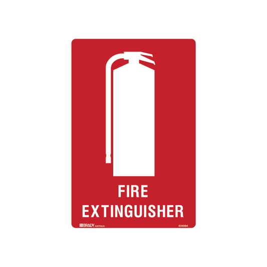 Sign, "Fire Extinguisher", 450 x 600mm, Metal - Each