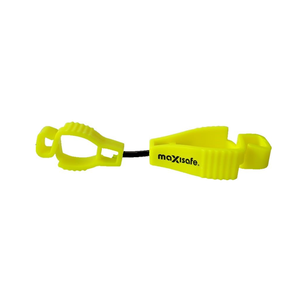 Safety Glove Guard Clip, Yellow - Each