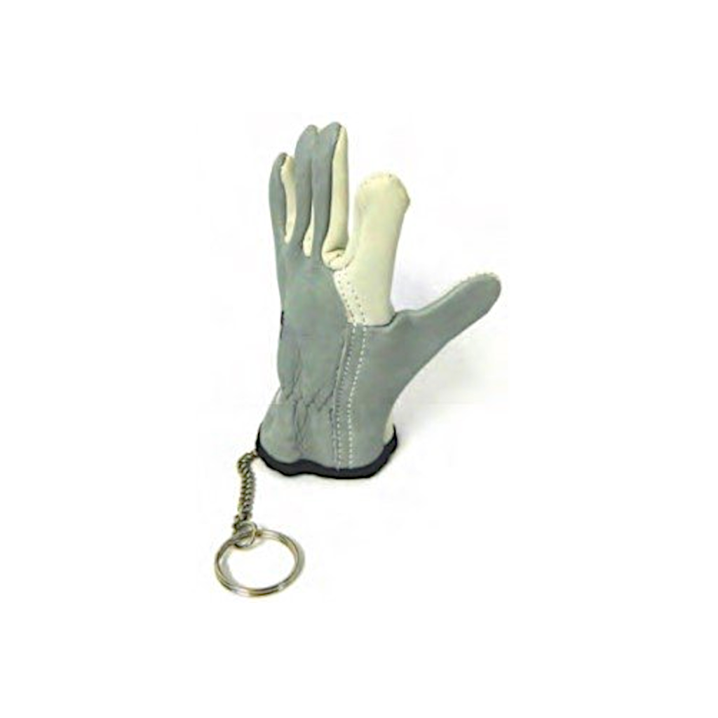 Glove Key Ring, Genuine Cow Grain Leather, Promotional Item, In Right Hand - Each