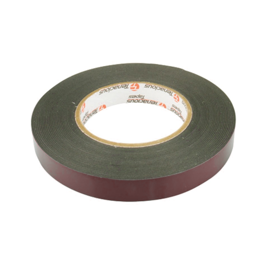 Double Sided Tape, 3M, Red with Black Internal, 12mm - 11m Roll