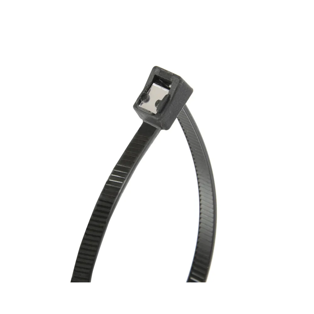 Cable Ties, Self Cutting, Black, 200 x 4.3mm - 50 Pack