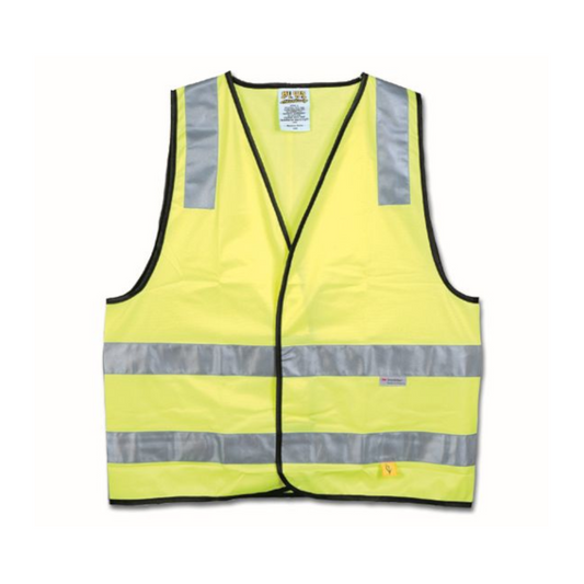 Safety Vest, Hi-Vis, Class D/N (Day/Night), Yellow, Small - Each
