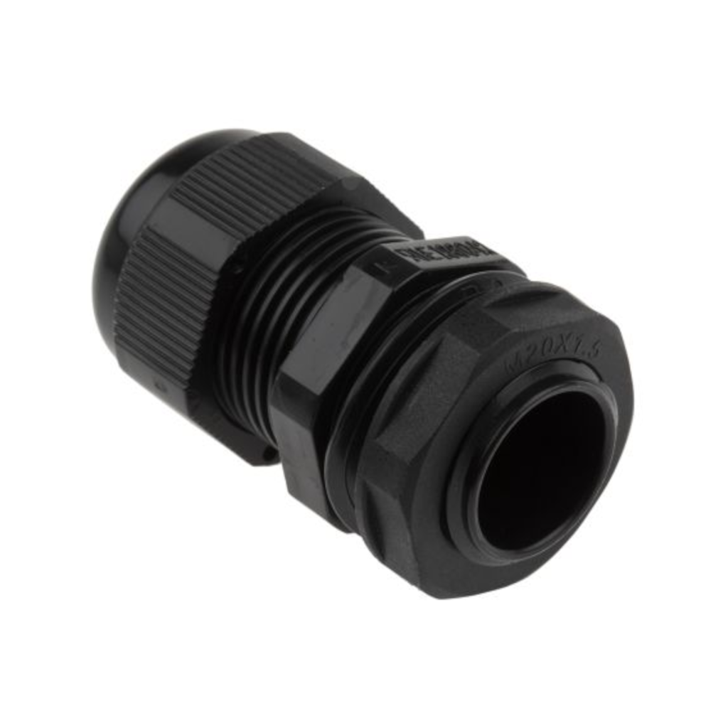 Cable Gland, Black, M25, 9-18mm (Cable OD) - Each