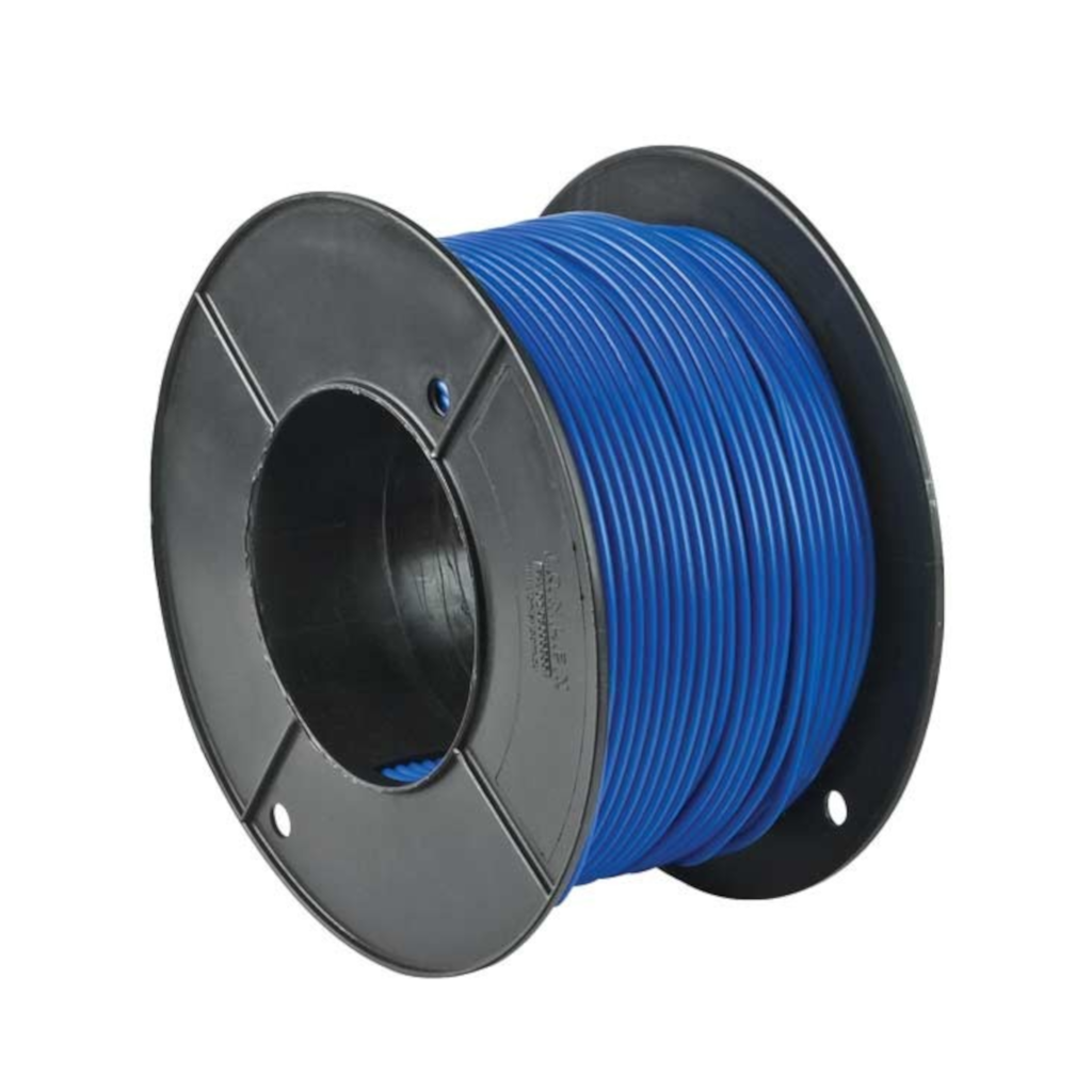 Cable, Blue, Single Core, 6mm (4.59mm^2) - 30m roll
