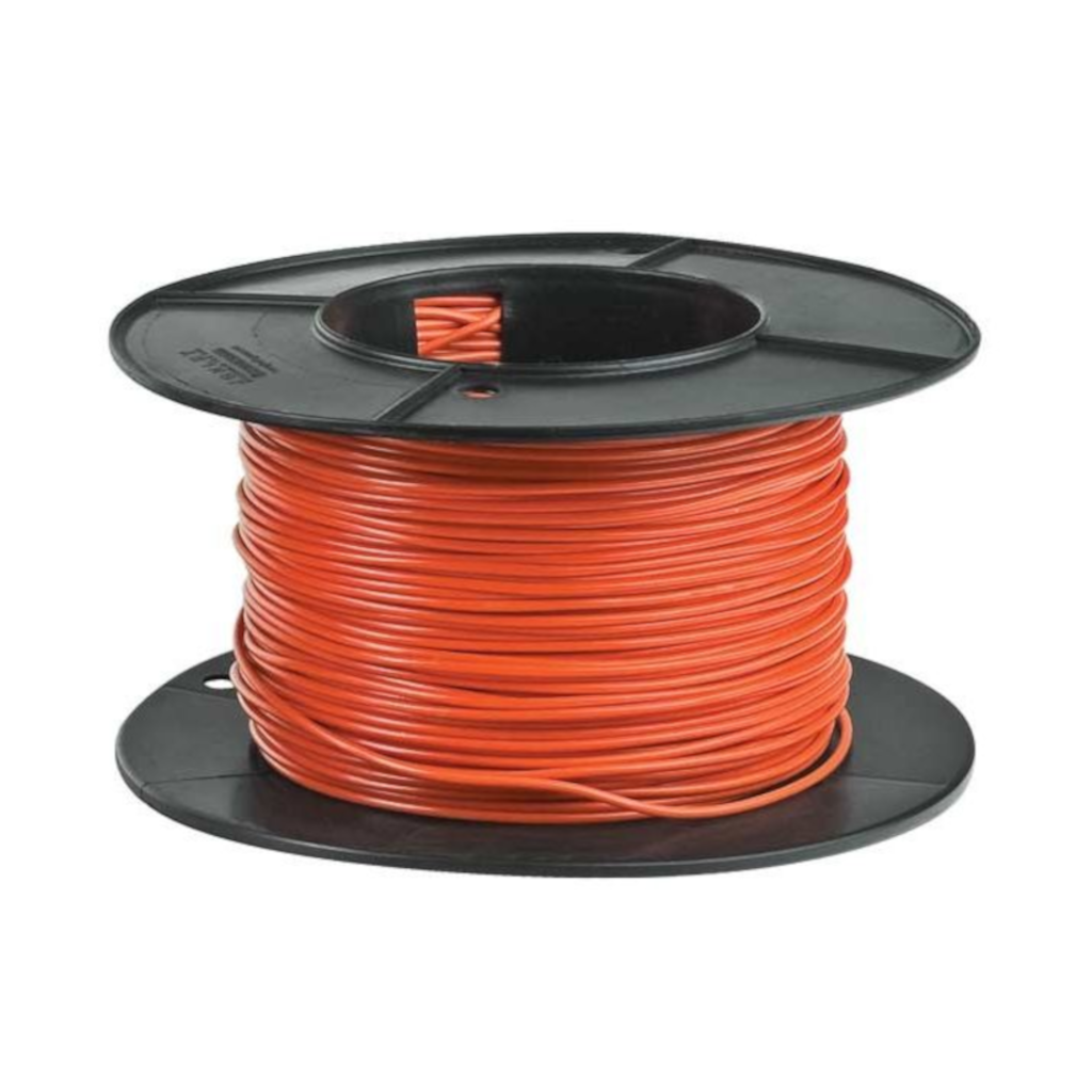 Cable, Orange, Single Core, 4mm (1.84mm^2) - 100m roll