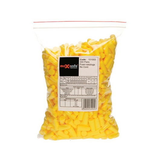 Earplugs, Uncorded, Class 5, Refill Bag for Dispenser, Yellow - 300 Pairs