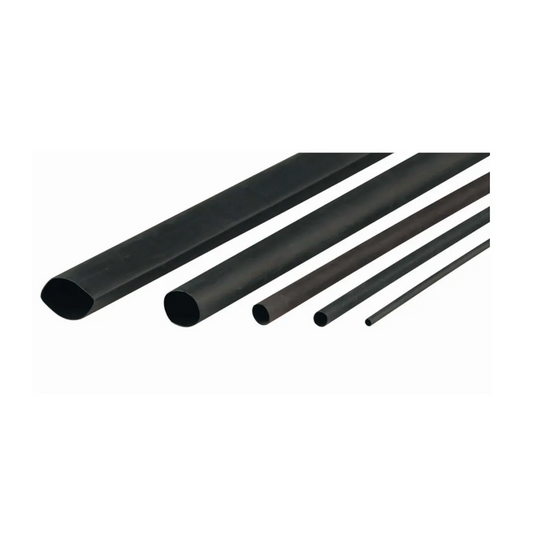 Heatshrink, Thin Wall, 2:1 Ratio, Black, 25.4 to 12.7mm - 1.2m Length