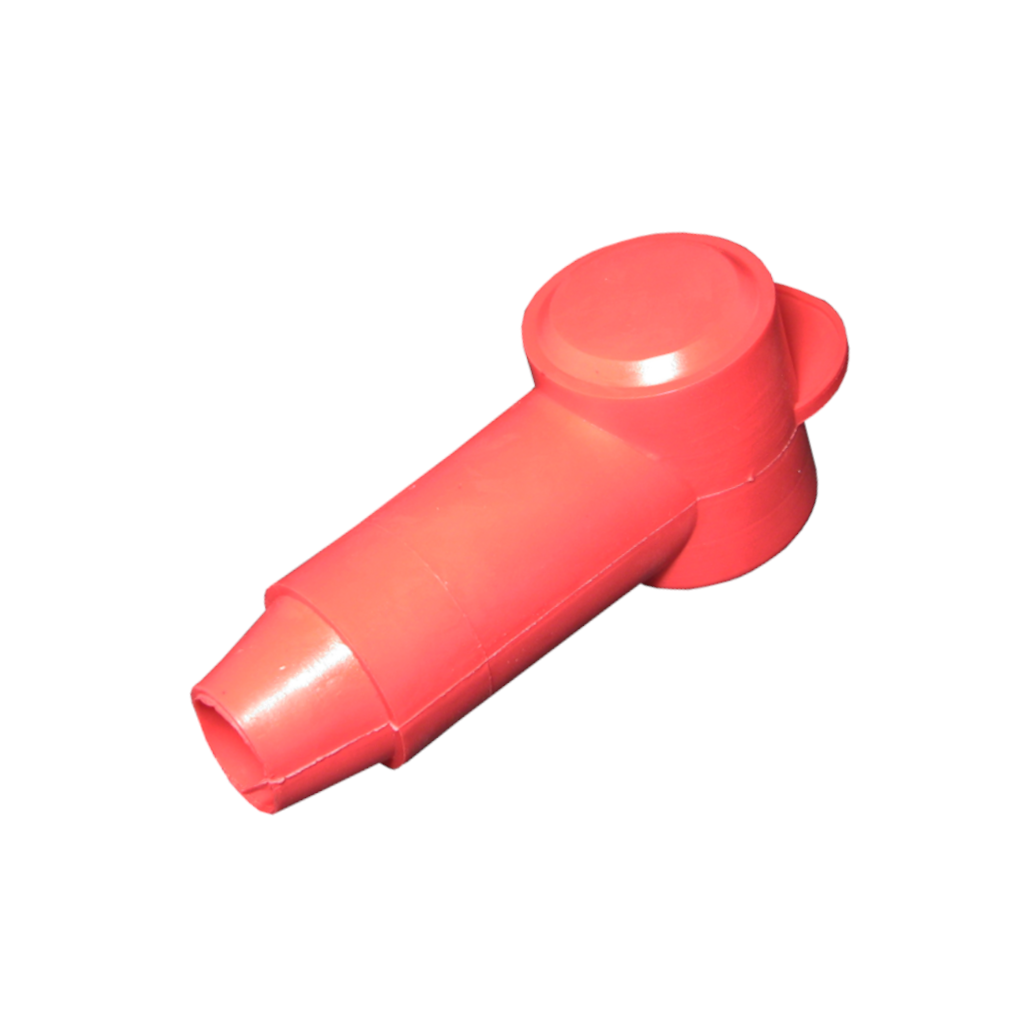 Terminal Cover, Stud Type Insulator, 22.0mm, Suits Cable to 23.0mm, Red - Each
