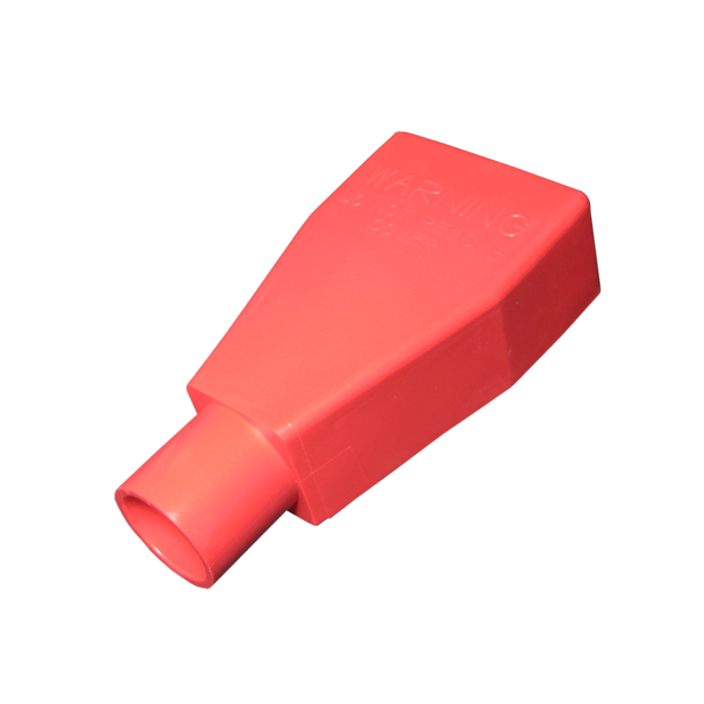 Terminal Cover, Straight Battery Insulator, 16.0mm Cable, Red - Each