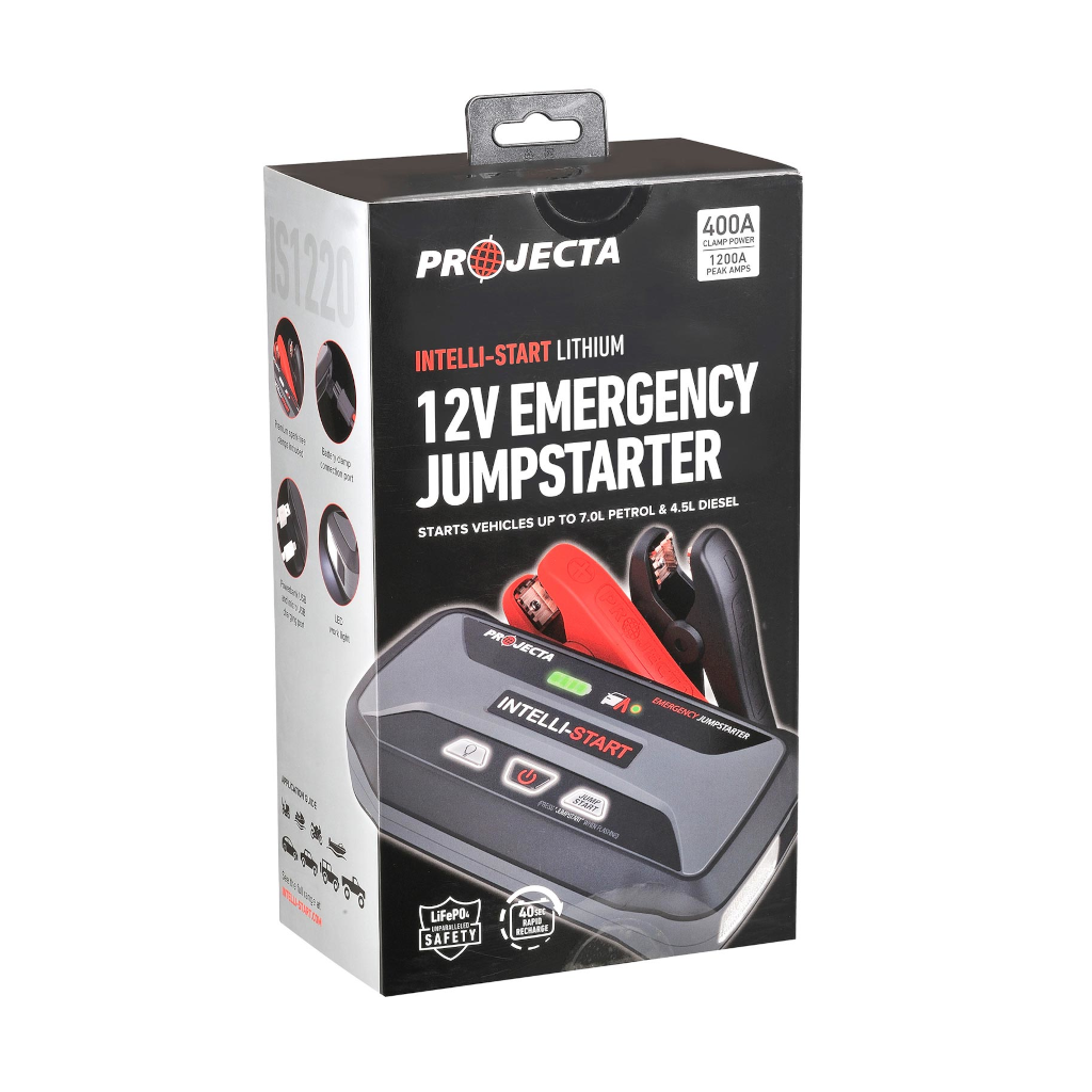 Jump Starter, Projecta, Lithium Intelli-Start, 12v, 1200a - Each