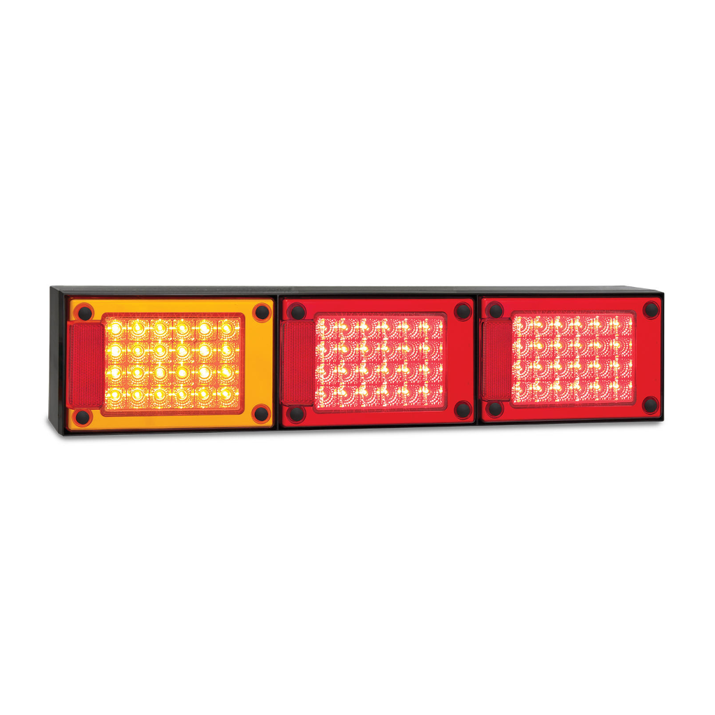 Combination Lamp, LED Autolamps, J3 Series, LED, Jumbo, Stop/Tail/Indicator, 12-24v - Each