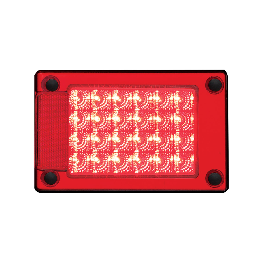 Lamp Insert, LED Autolamps, J3 Series, Stop/Tail, Red, LED, Jumbo Insert, 12-24v - Each