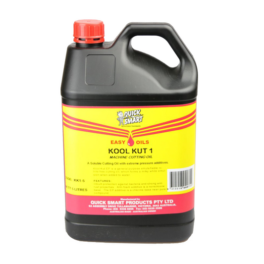 Cutting Oil, Water Soluble Kool Kut, 5lt - Each