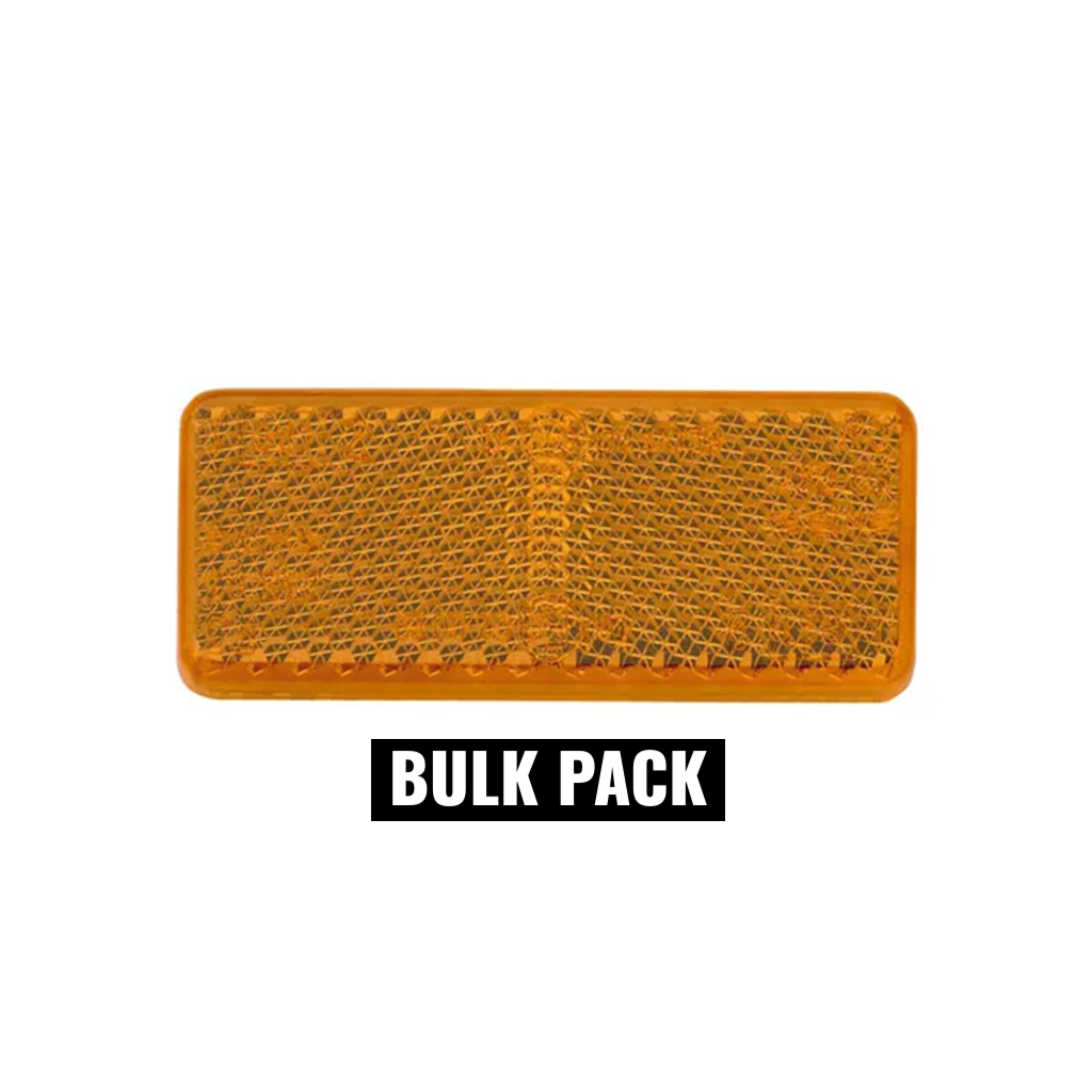 Reflector, Narva, Retro, Self-Adhesive, Amber, 70 x 28mm - 50 Pack