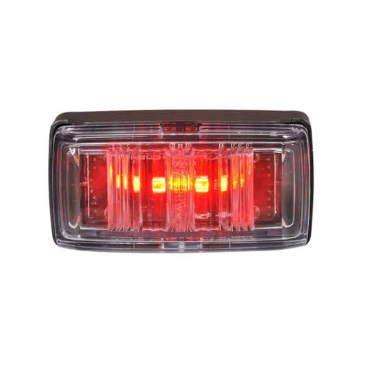 Rear End Outline Lamp, Narva, Model 80 LED, 0.5m Cable, 9-33v, Red, Black Base - Each