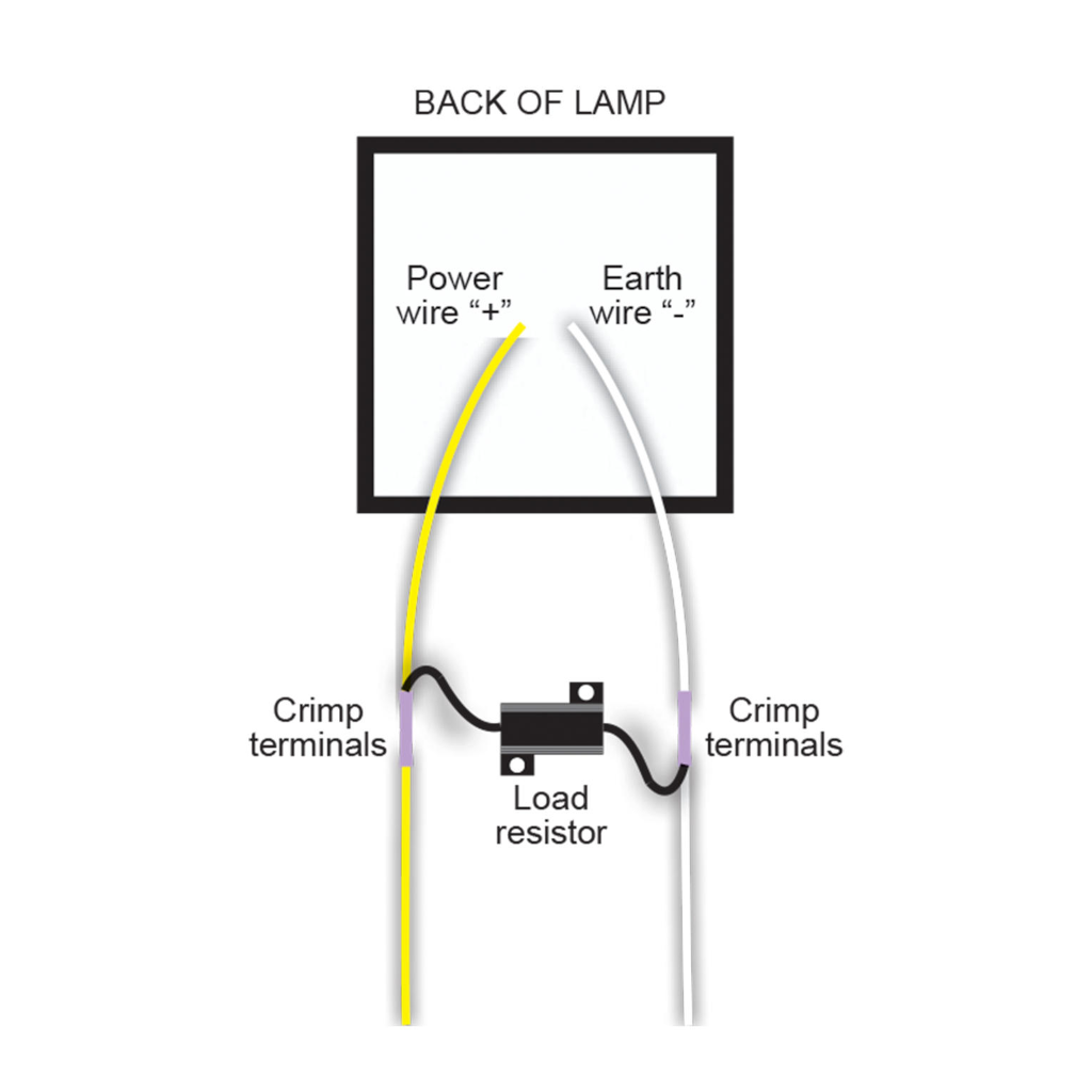 Resistor, LED Autolamps, Load Resistor 12v - 2 Pack