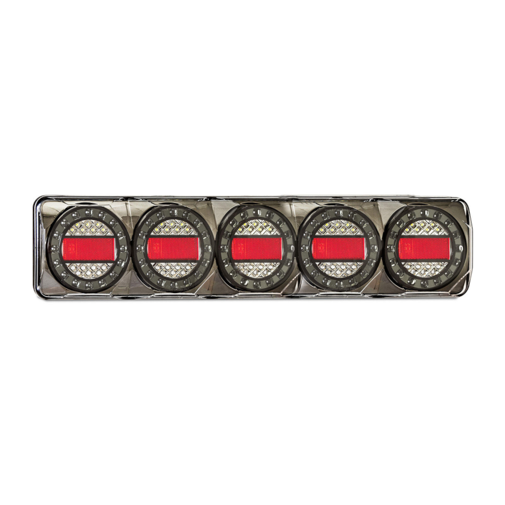 Combination Lamp, LED Autolamps, Maxilamp 5, Stop/Tail/Indicator/Reverse, 12-24v - Each