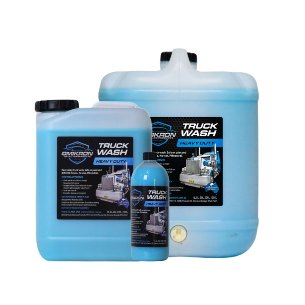 Truck Wash, Omikron, Heavy Duty Vehicle Wash, No Wax, Neutral PH, 20lt - Each