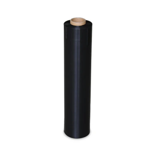 Pallet Wrapping, Black, 25um, 500mm - 400m Roll