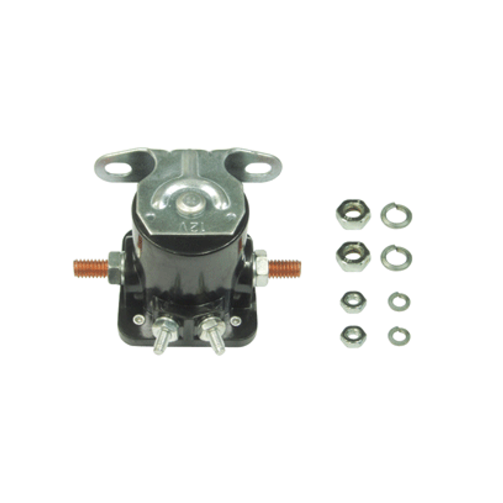 Solenoid, Starter, Albright Replacement, SPST, 145a @ 30% Duty Cycle, 12v, 80a Continuous